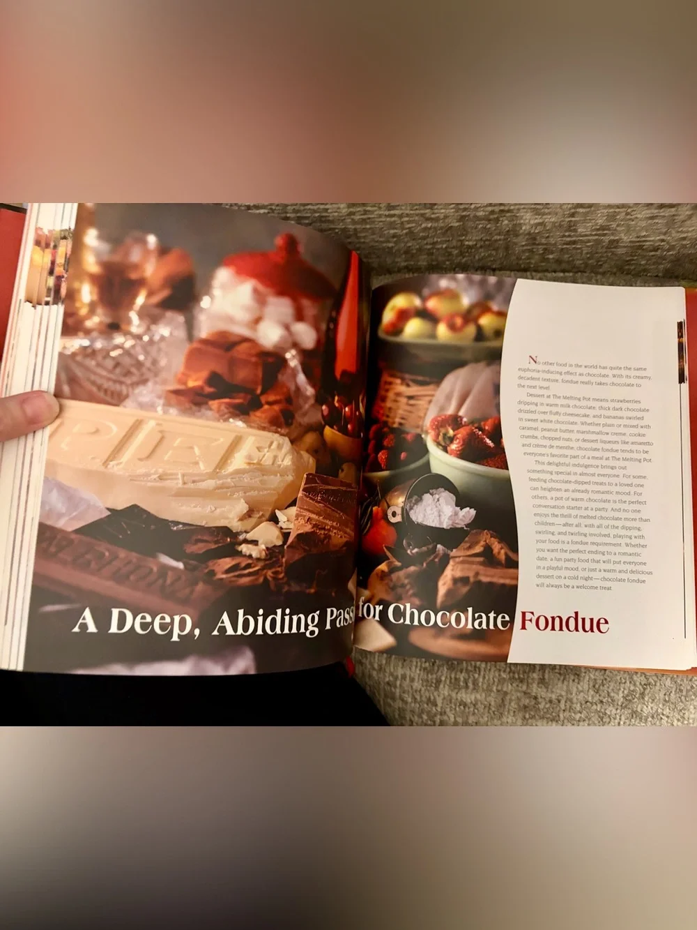 The Melting Pot fondue restaurant cookbook